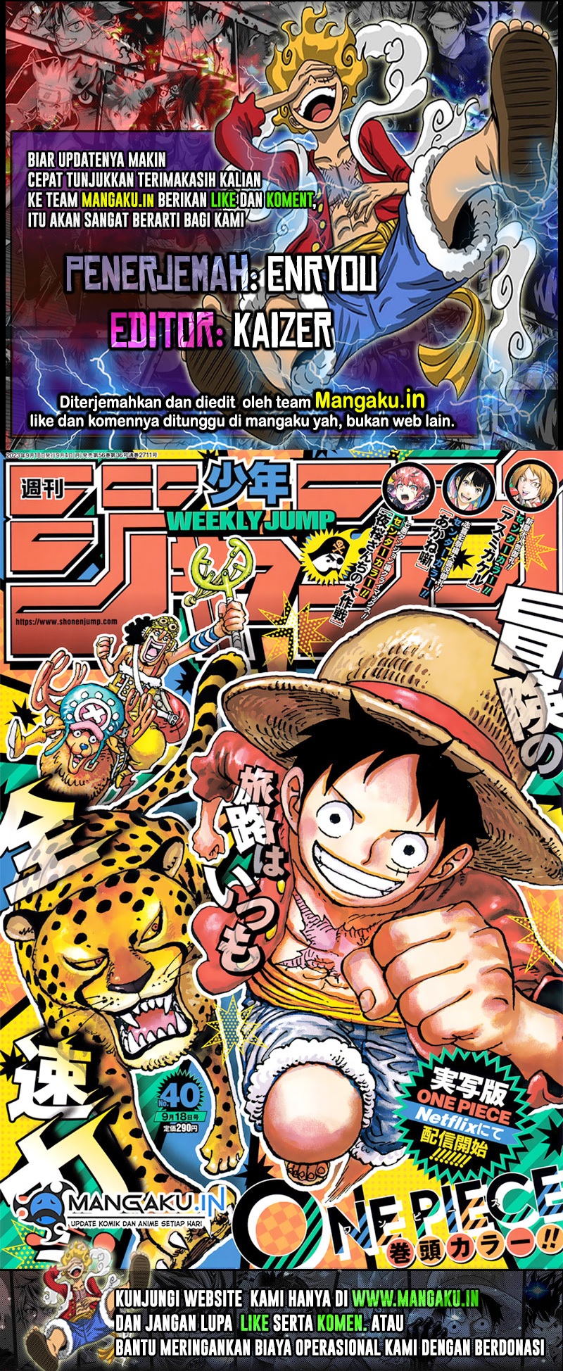 One Piece Chapter 1091 HQ Bahasa Indonesia