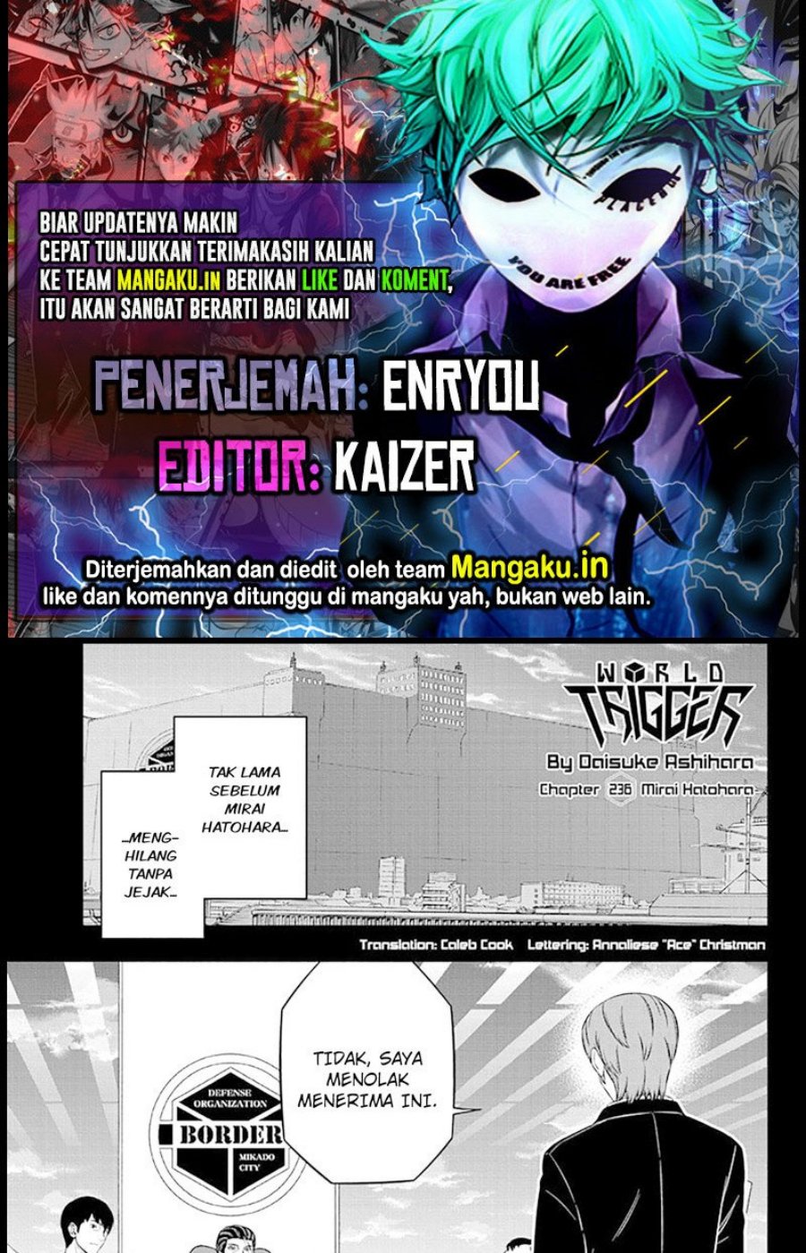 World Trigger Chapter 236 Bahasa Indonesia