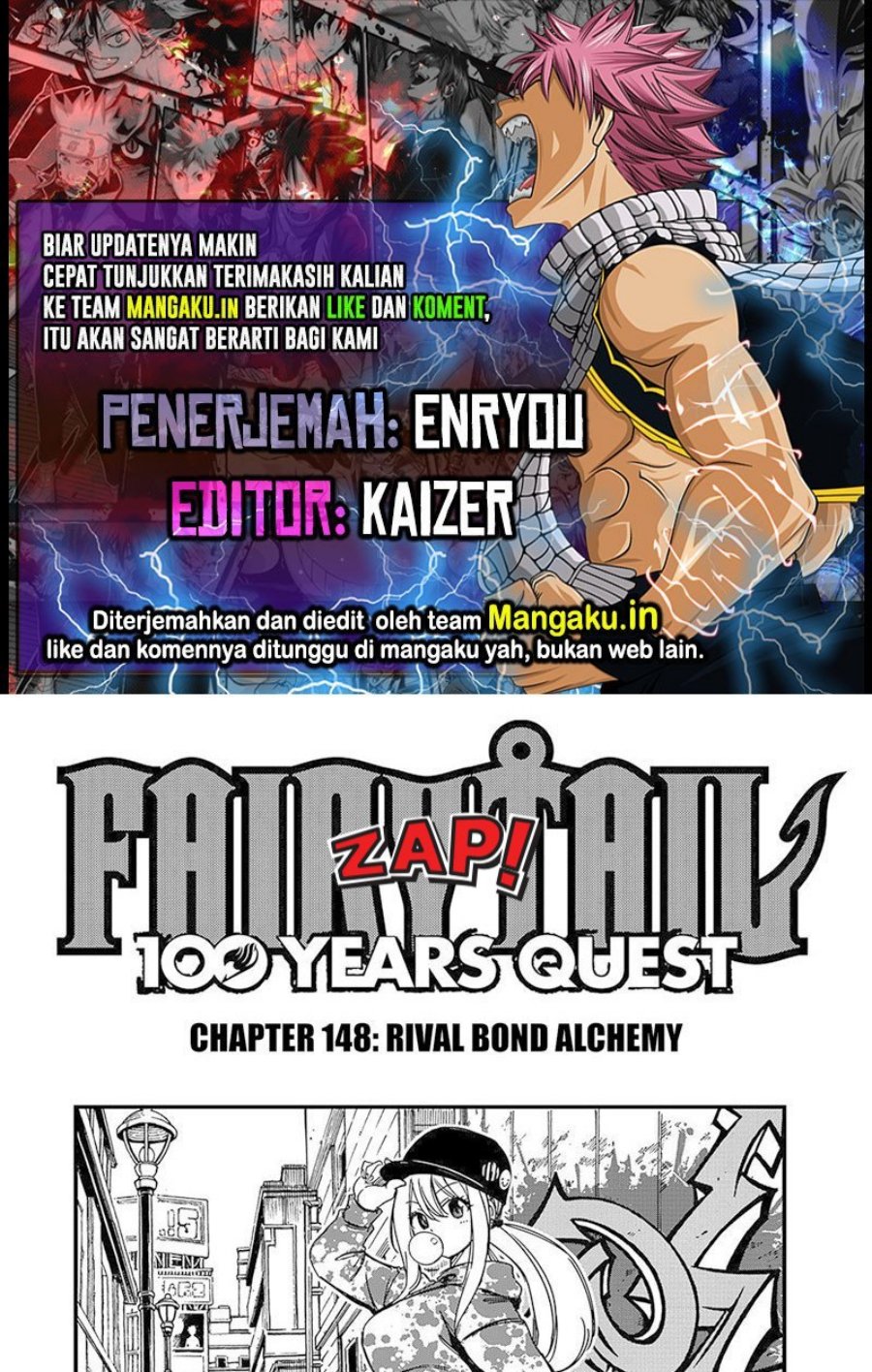 Fairy Tail: 100 Years Quest Chapter 140 Bahasa Indonesia