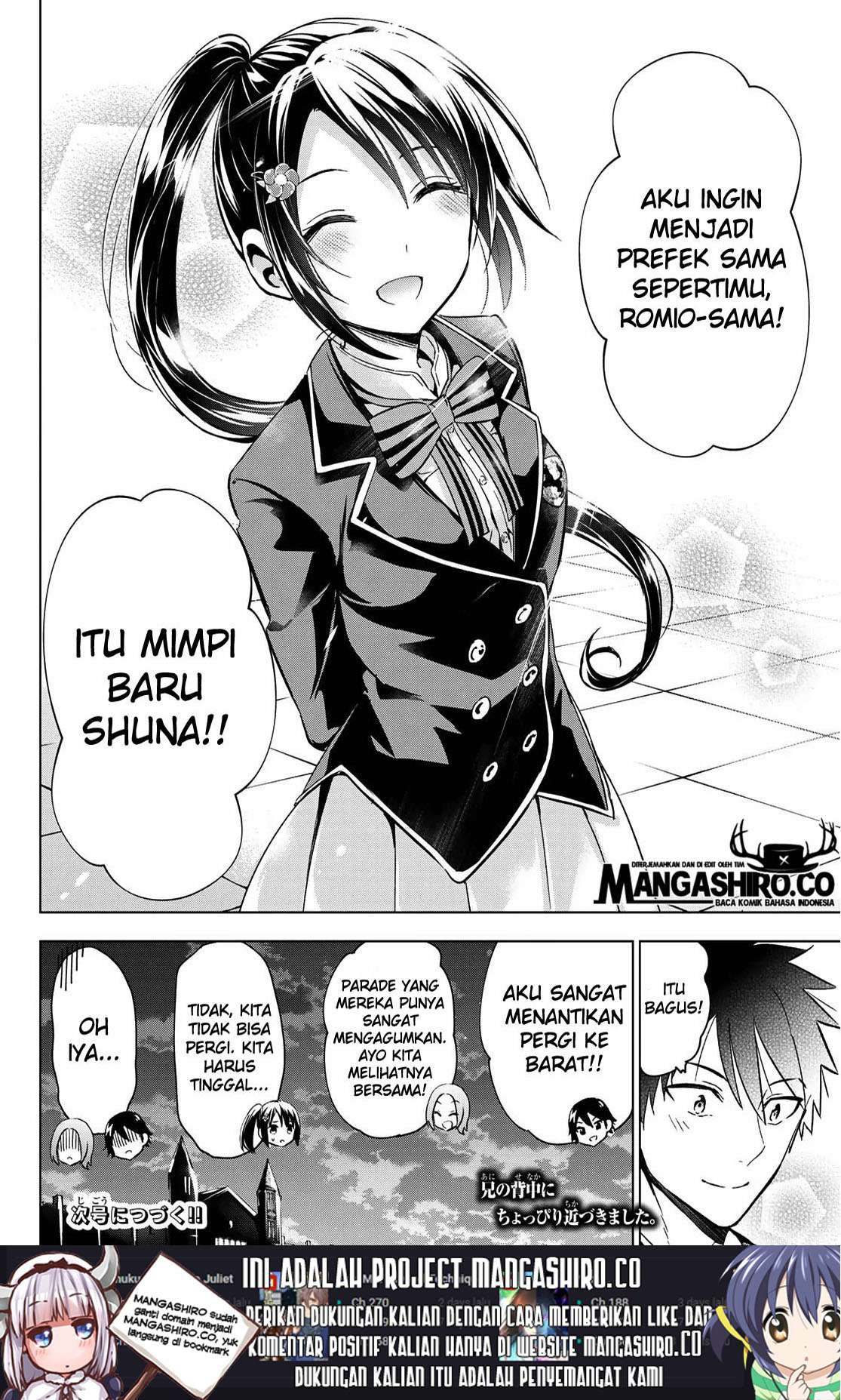 Kishuku Gakkou no Juliet Chapter 100 Bahasa Indonesia