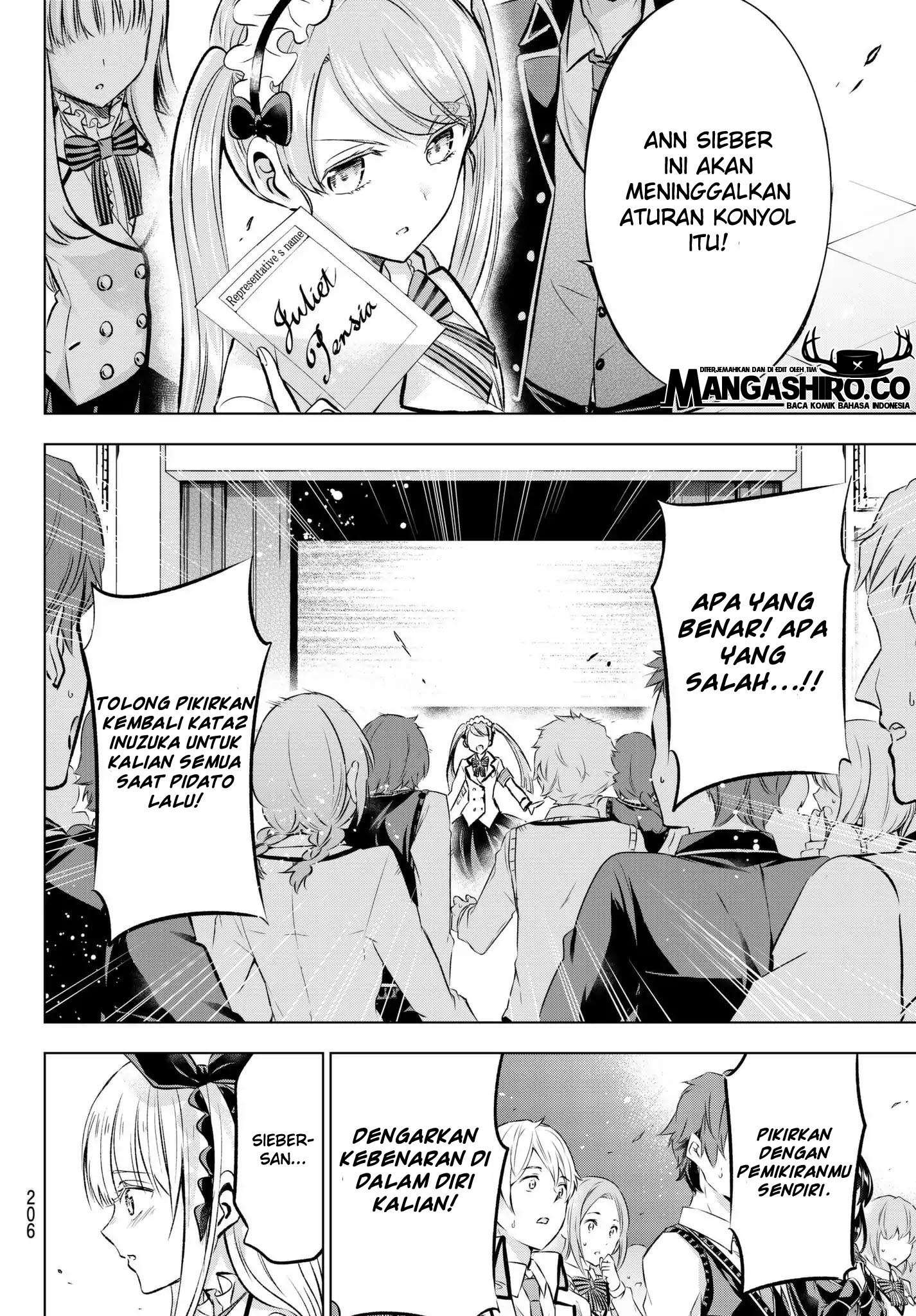 Kishuku Gakkou no Juliet Chapter 89 Bahasa Indonesia