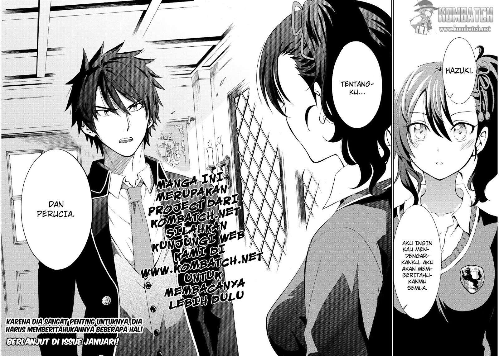 Kishuku Gakkou no Juliet Chapter 6 Bahasa Indonesia