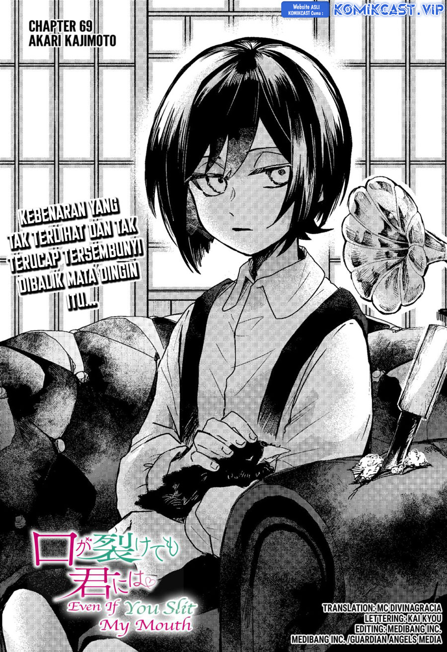 Kuchi ga Saketemo Kimi ni wa Chapter 69 Bahasa Indonesia