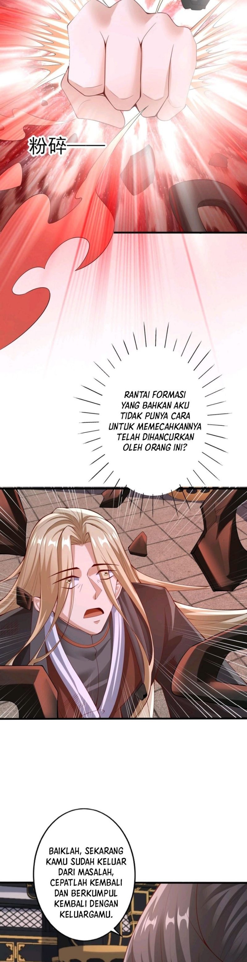 It’s Over! The Queen’s Soft Rice Husband is Actually Invincible Chapter 243 Bahasa Indonesia
