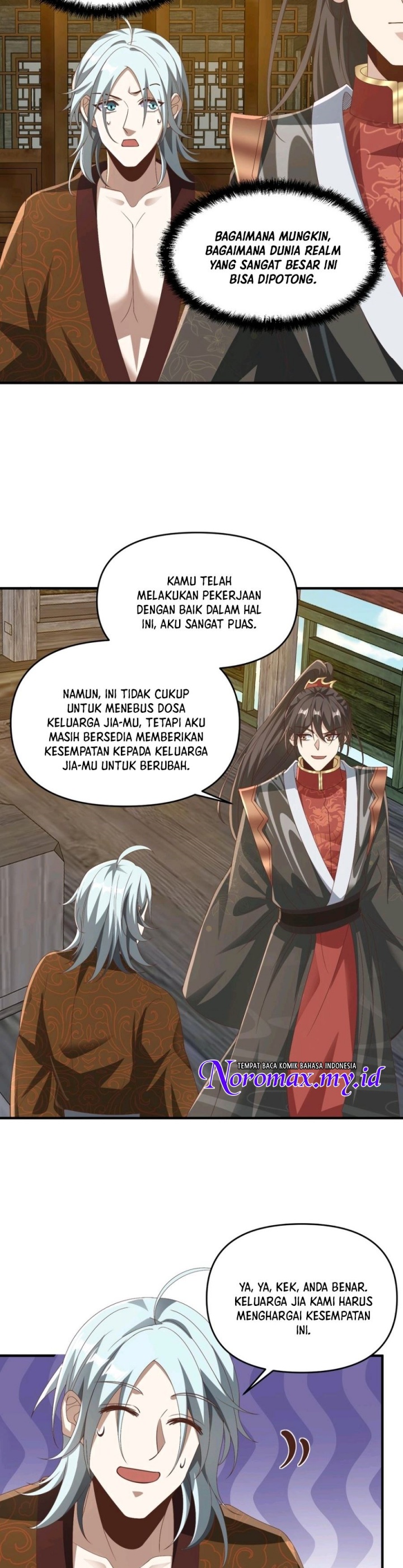 It’s Over! The Queen’s Soft Rice Husband is Actually Invincible Chapter 228 Bahasa Indonesia
