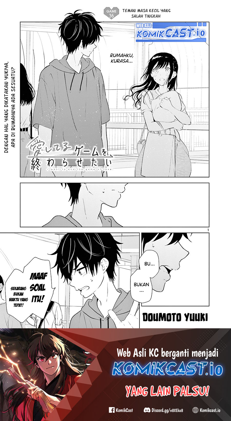 Aishiteru Game wo Owarasetai Chapter 36 Bahasa Indonesia