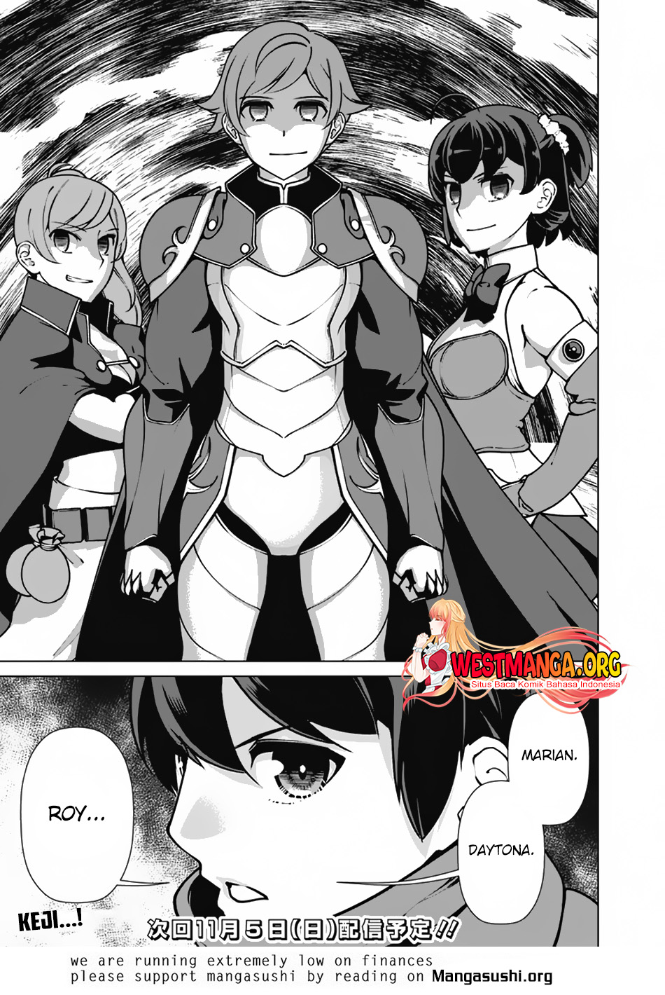 Rettou Me no Tensei Majutsushi Shiitage Rareta Moto Yuusha wa Mirai no Sekai o Yoyuu de Ikinuku Chapter 110 Bahasa Indonesia