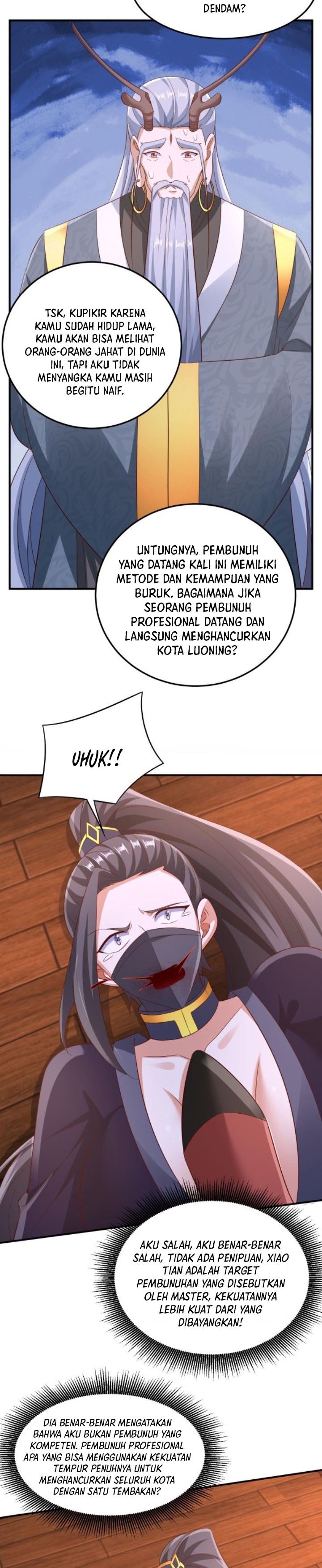 It’s Over! The Queen’s Soft Rice Husband is Actually Invincible Chapter 259 Bahasa Indonesia