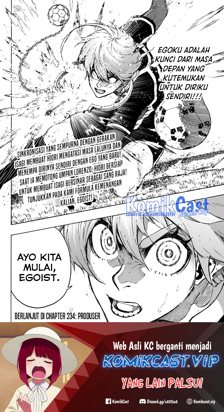 Blue Lock Chapter 233 Bahasa Indonesia