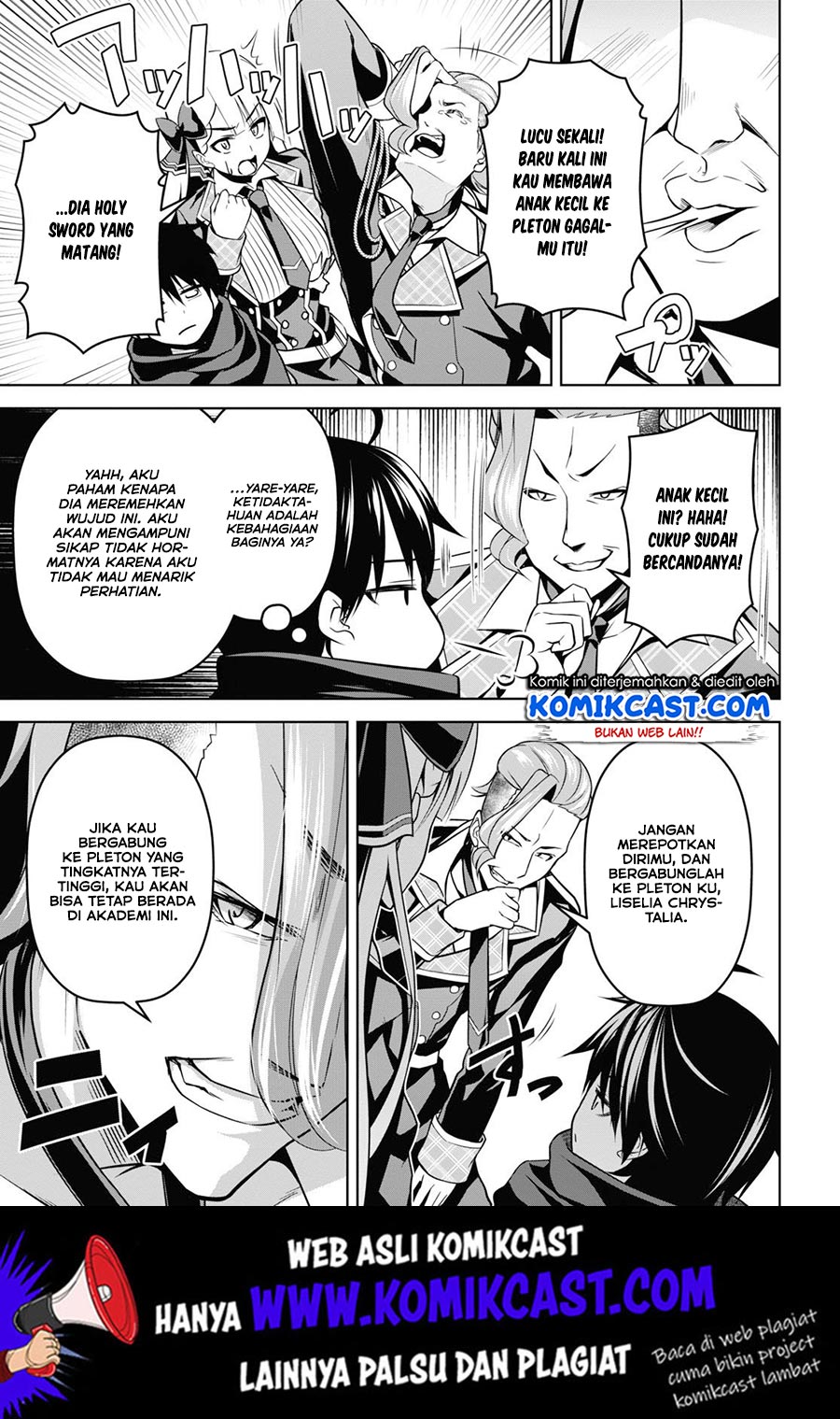 Demon’s Sword Master of Excalibur School Chapter 3 Bahasa Indonesia