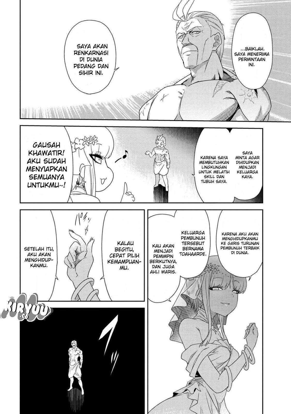 Sekai Saikyou no Assassin, Isekai Kizoku ni Tensei Suru Chapter 01.1 Bahasa Indonesia