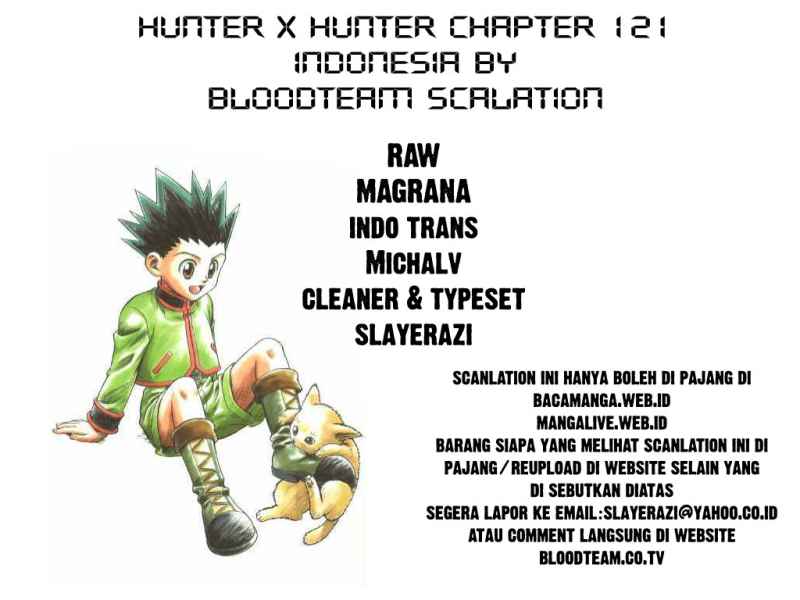 Hunter x Hunter Chapter 121 Bahasa Indonesia