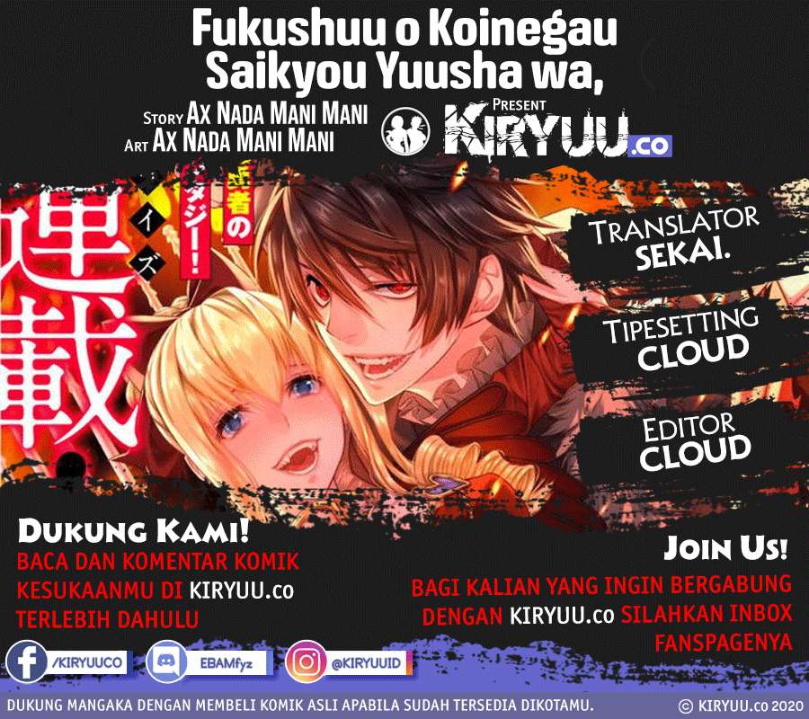 Fukushuu o Koinegau Saikyou Yuusha wa, Yami no Chikara de Senmetsu Musou Suru Chapter 22 Bahasa Indonesia