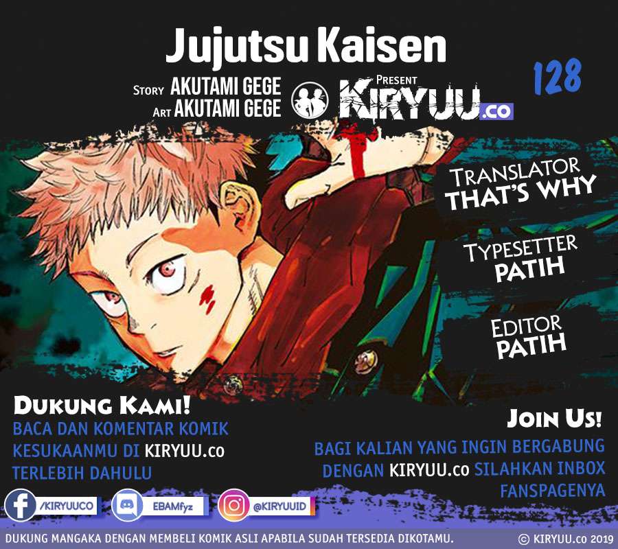 Jujutsu Kaisen Chapter 128 Bahasa Indonesia