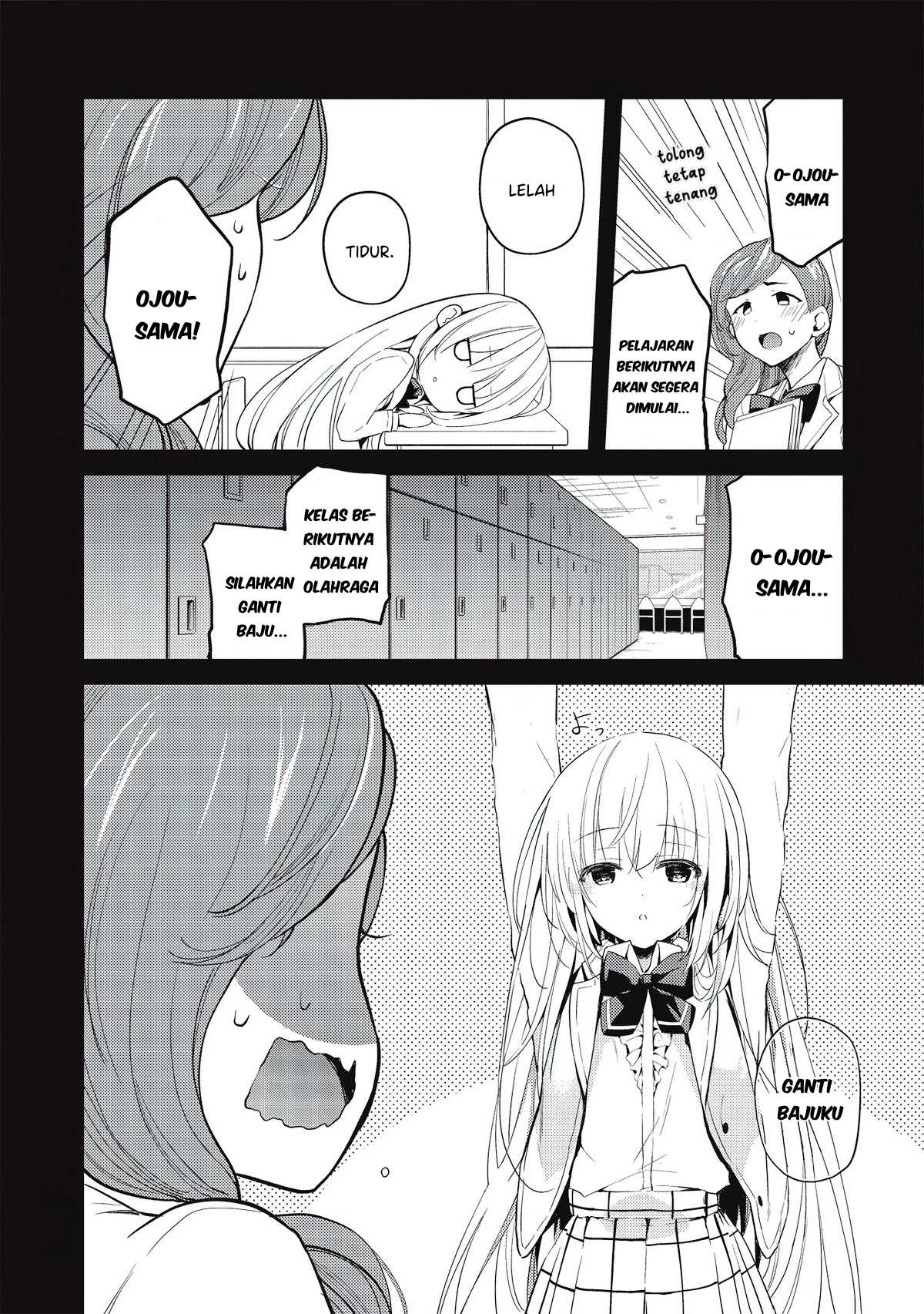 Saijo no Osewa Takane no Hana-darakena Meimon-kou de, Gakuin Ichi no Ojou-sama (Seikatsu Nouryoku Kaimu) wo Kagenagara Osewa suru Koto ni Narimashita Chapter 02.1 Bahasa Indonesia