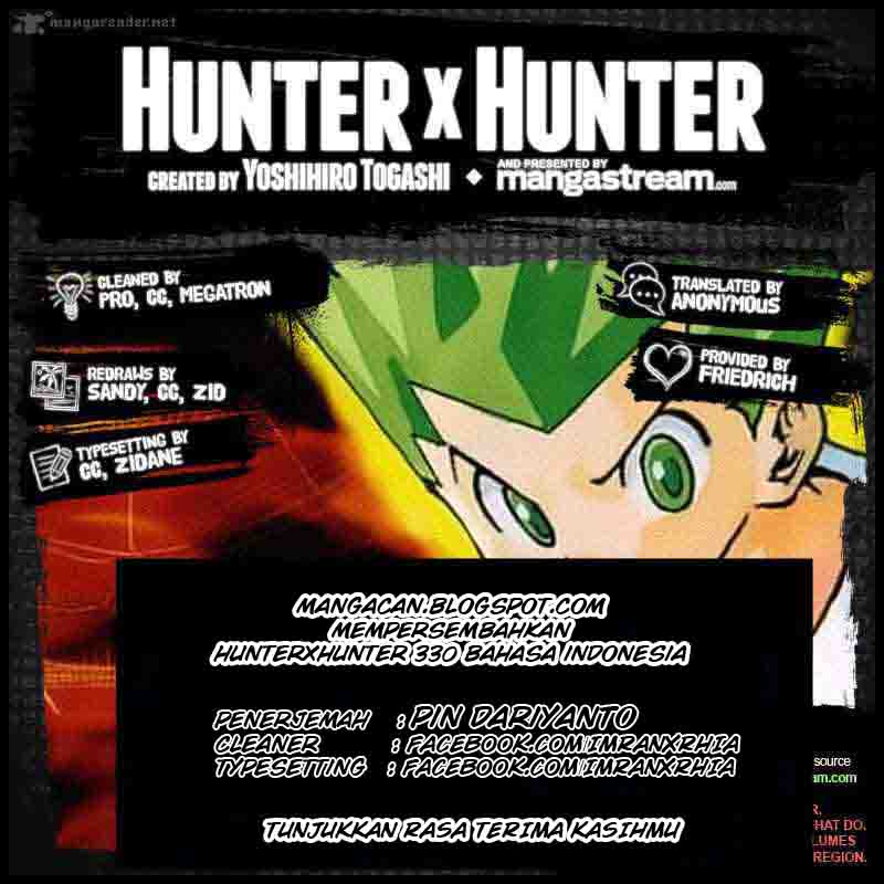 Hunter x Hunter Chapter 330 Bahasa Indonesia