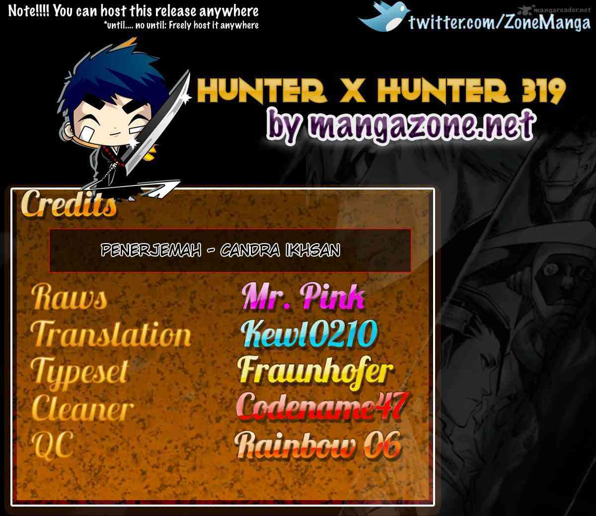 Hunter x Hunter Chapter 319 Bahasa Indonesia