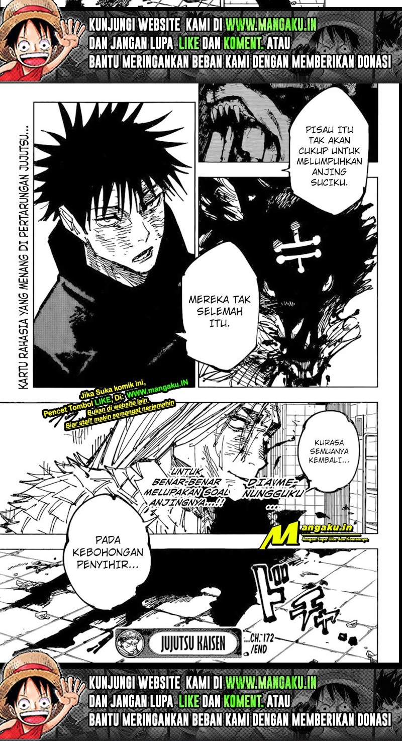 Jujutsu Kaisen Chapter 172 Bahasa Indonesia