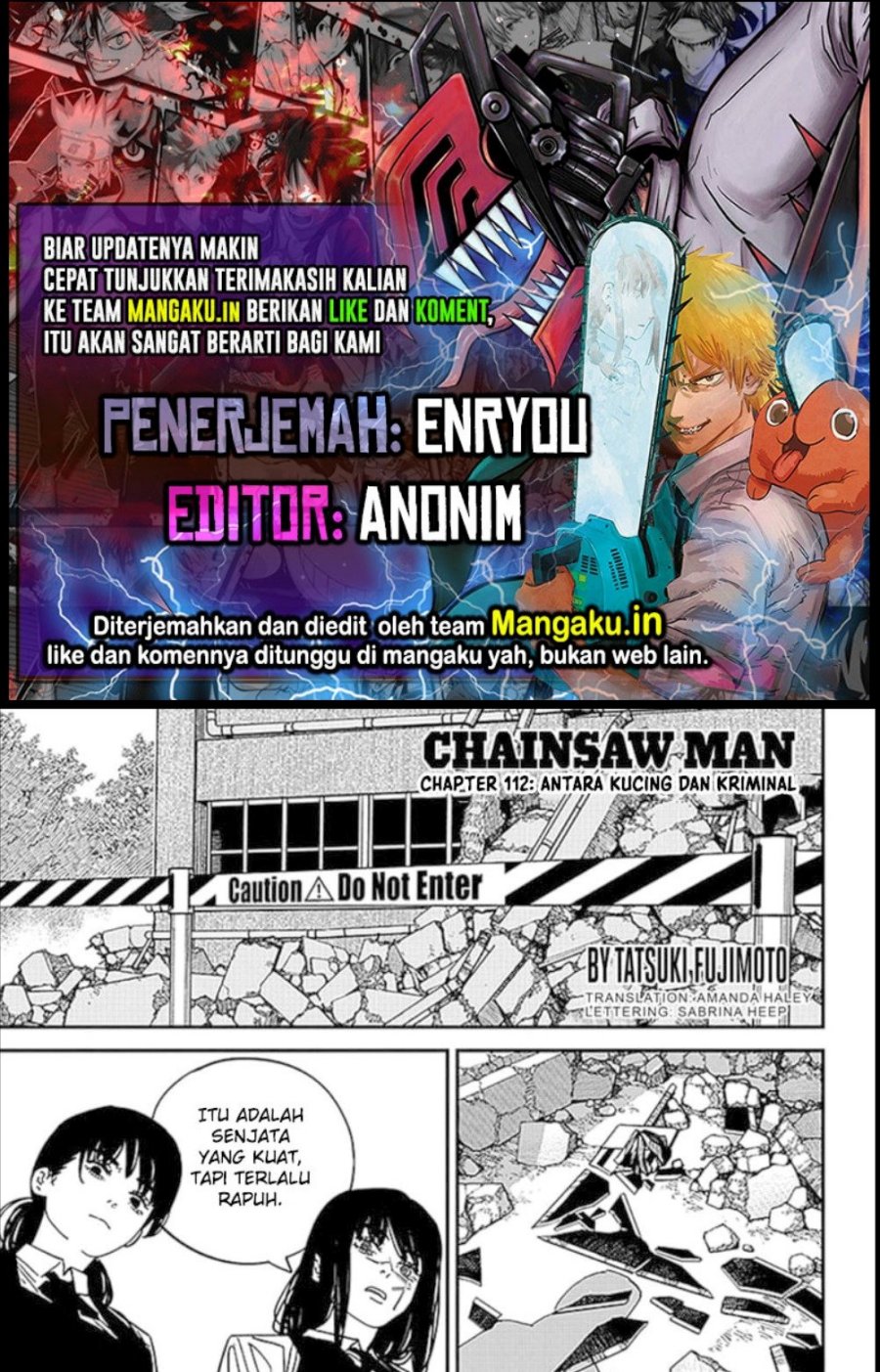 Chainsaw Man Chapter 112 Bahasa Indonesia