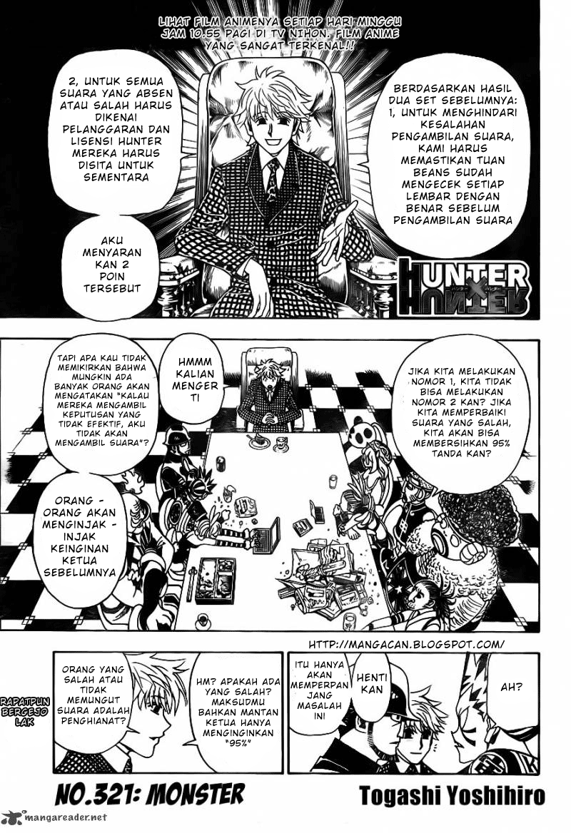 Hunter x Hunter Chapter 321 Bahasa Indonesia