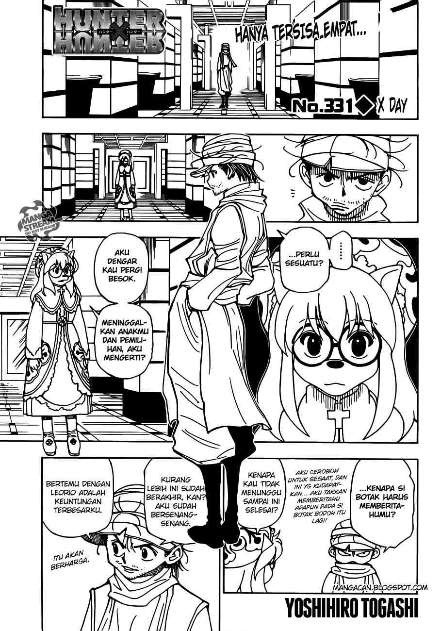 Hunter x Hunter Chapter 331 Bahasa Indonesia