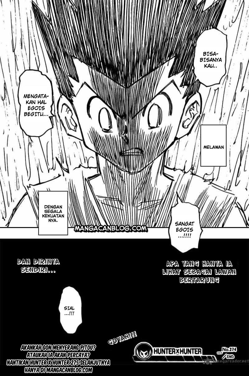 Hunter x Hunter Chapter 274 Bahasa Indonesia