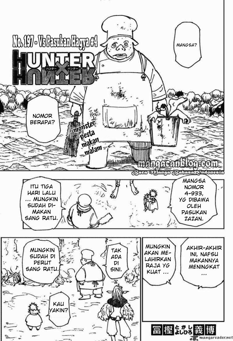 Hunter x Hunter Chapter 197 Bahasa Indonesia