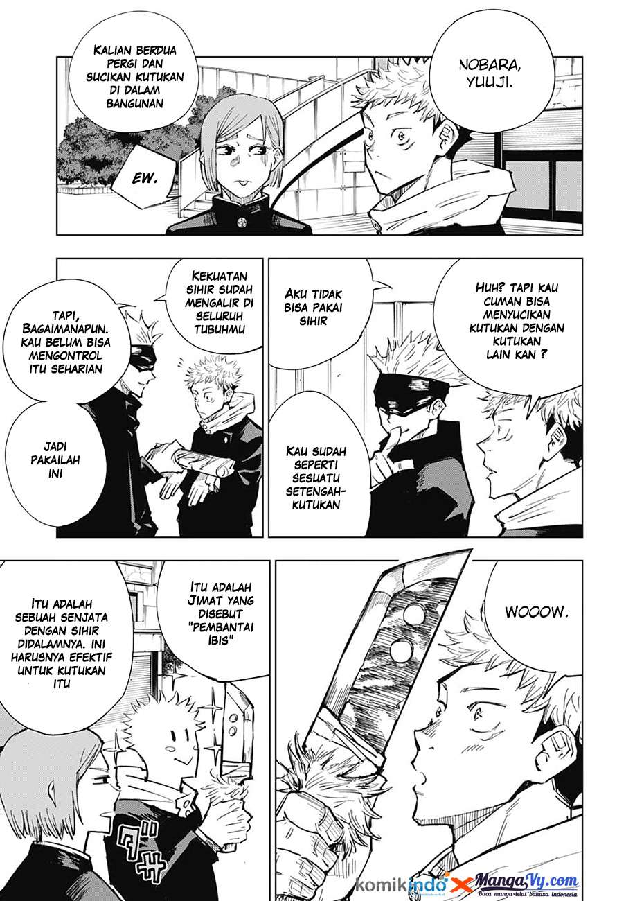 Jujutsu Kaisen Chapter 4 Bahasa Indonesia