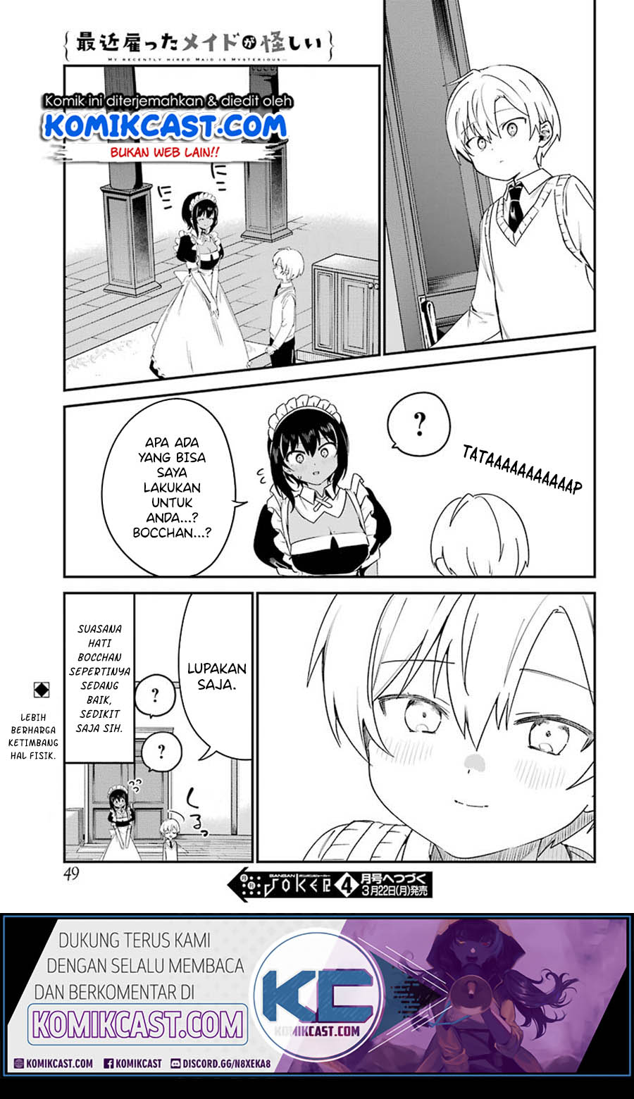 My Recently Hired Maid Is Suspicious Chapter 15 Bahasa Indonesia