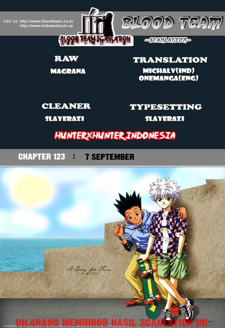 Hunter x Hunter Chapter 123 Bahasa Indonesia