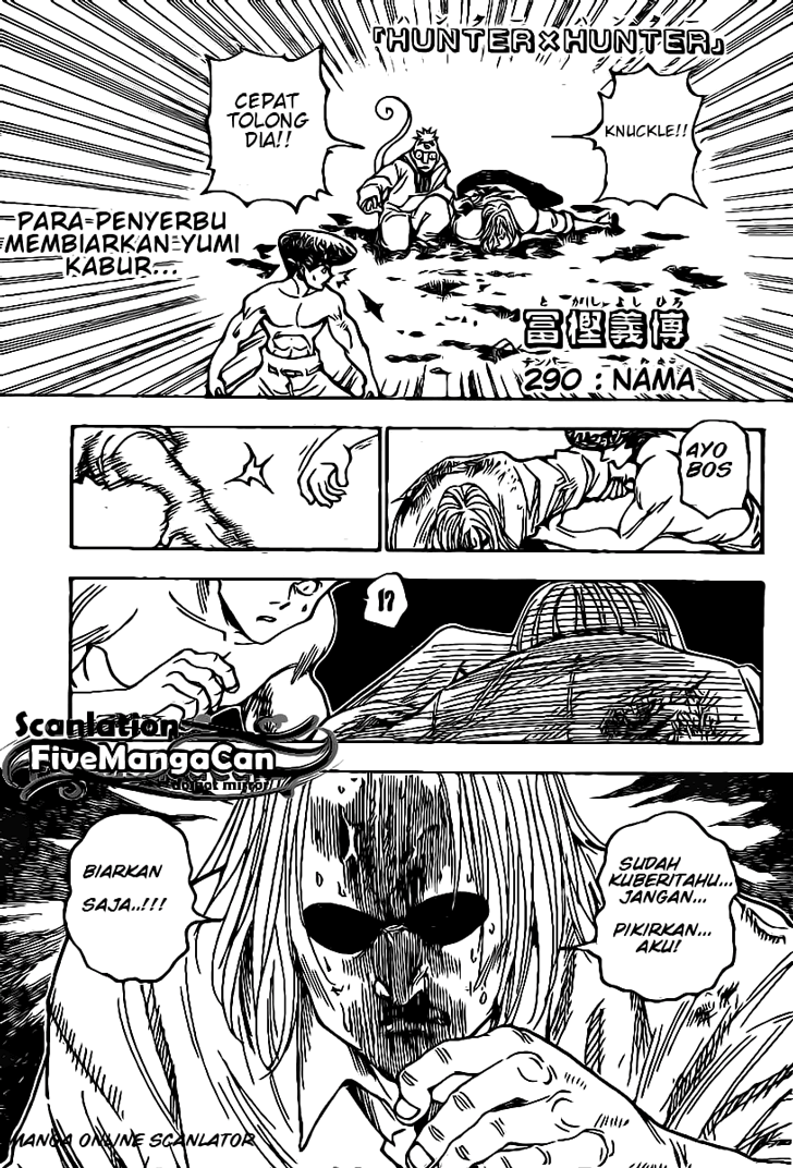 Hunter x Hunter Chapter 290 Bahasa Indonesia