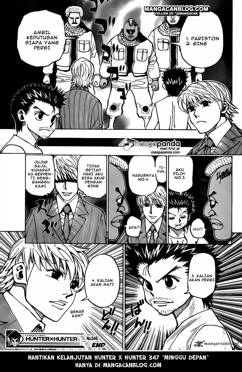 Hunter x Hunter Chapter 346 Bahasa Indonesia