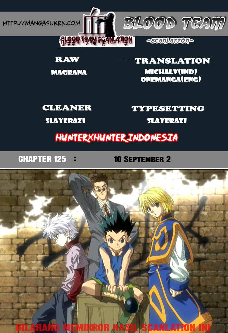 Hunter x Hunter Chapter 125 Bahasa Indonesia