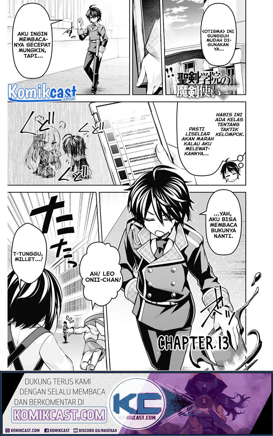 Demon’s Sword Master of Excalibur School Chapter 13 Bahasa Indonesia