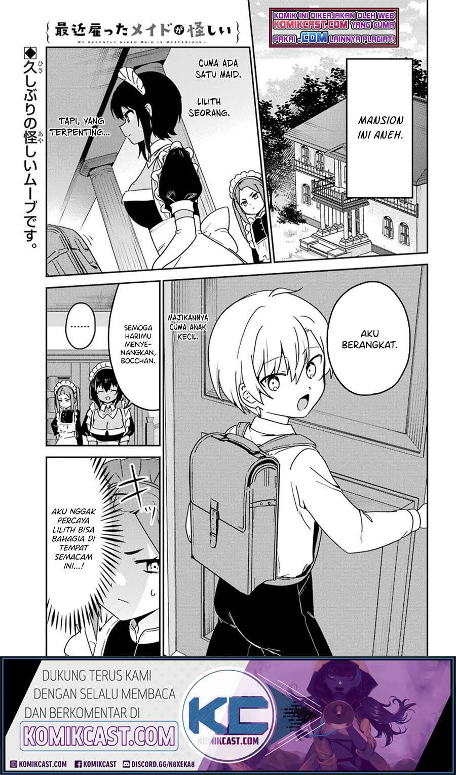 My Recently Hired Maid Is Suspicious Chapter 23 Bahasa Indonesia