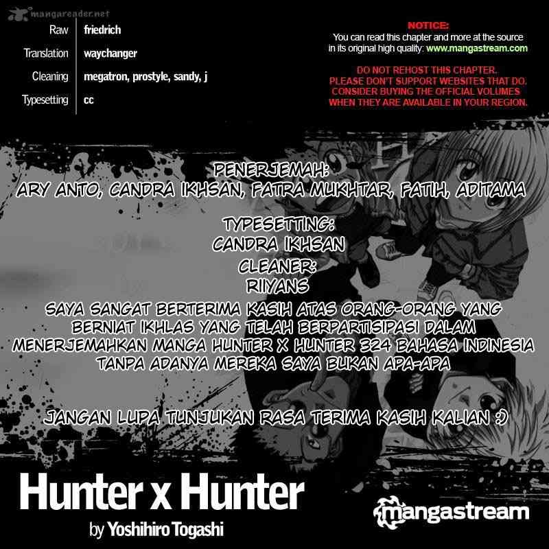 Hunter x Hunter Chapter 324 Bahasa Indonesia