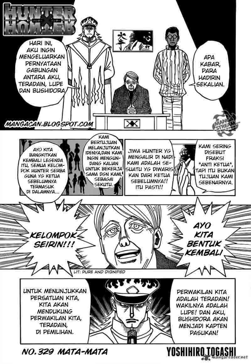 Hunter x Hunter Chapter 329 Bahasa Indonesia