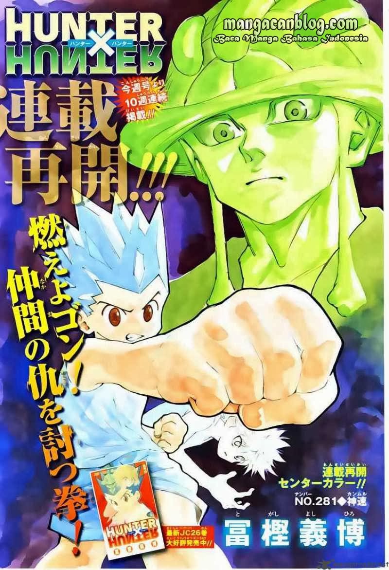 Hunter x Hunter Chapter 281 Bahasa Indonesia