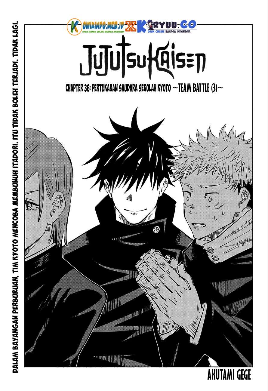 Jujutsu Kaisen Chapter 36 Bahasa Indonesia