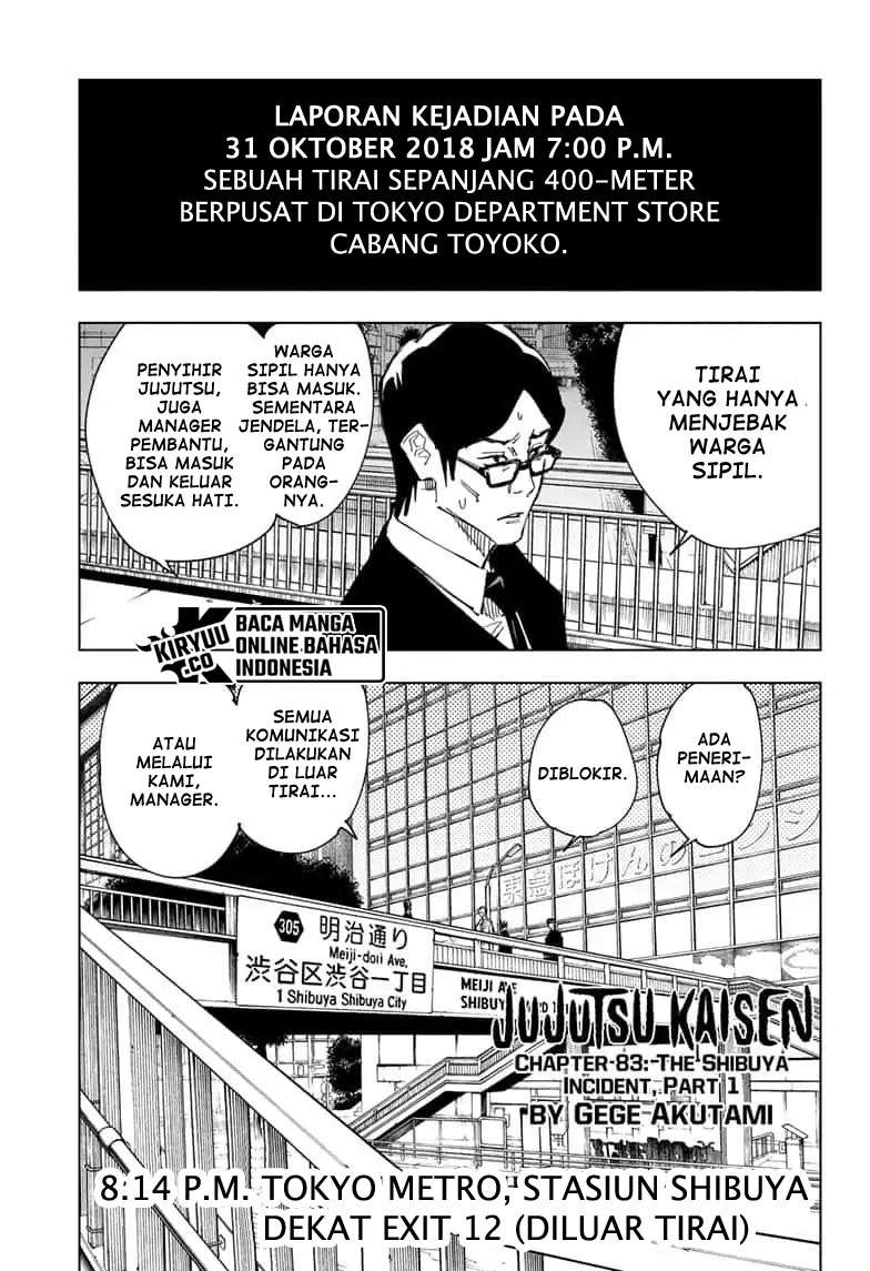 Jujutsu Kaisen Chapter 83 Bahasa Indonesia