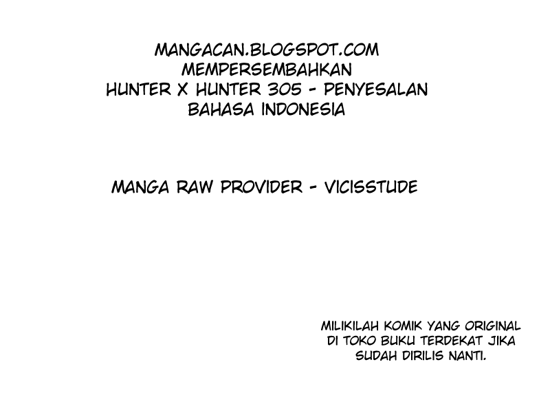 Hunter x Hunter Chapter 305 Bahasa Indonesia