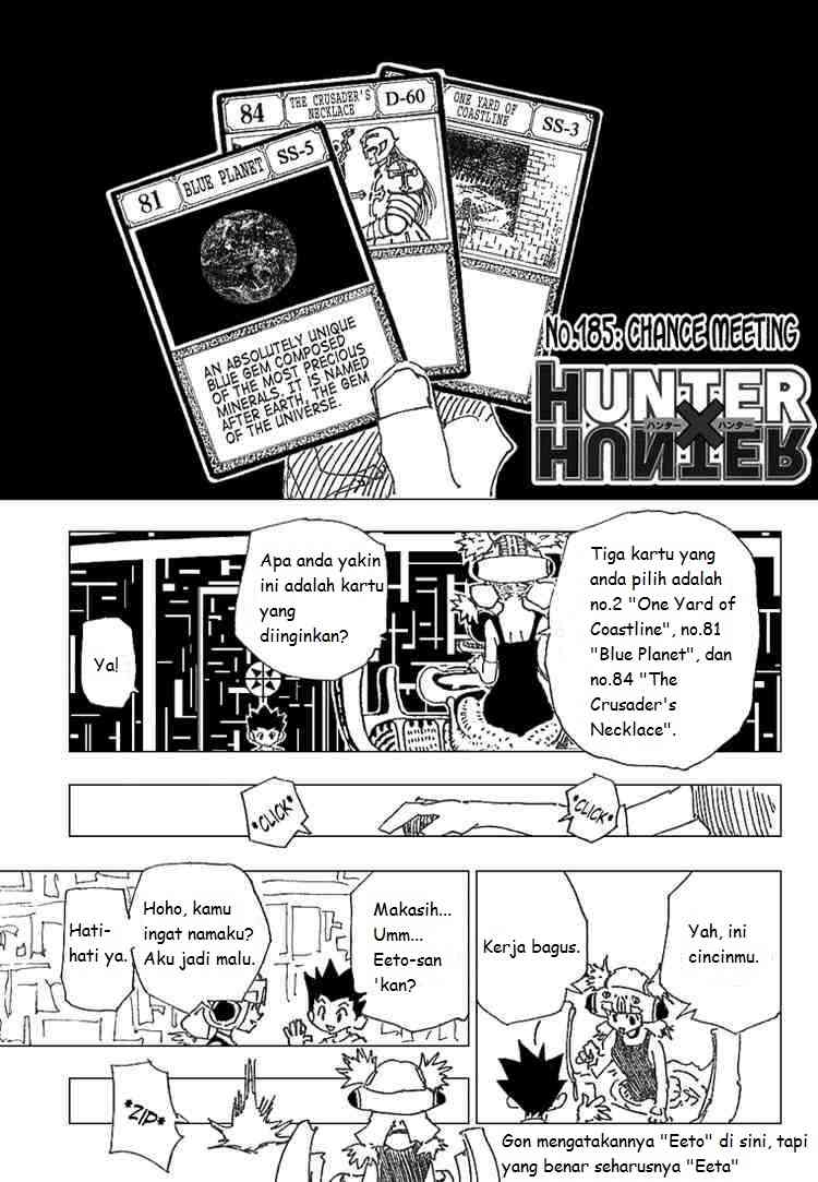 Hunter x Hunter Chapter 185 Bahasa Indonesia