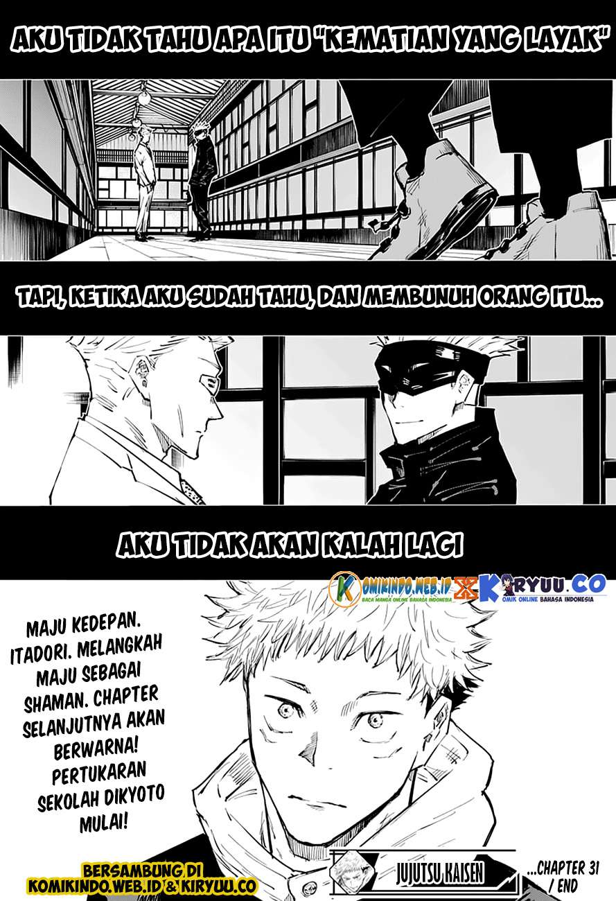 Jujutsu Kaisen Chapter 31 Bahasa Indonesia