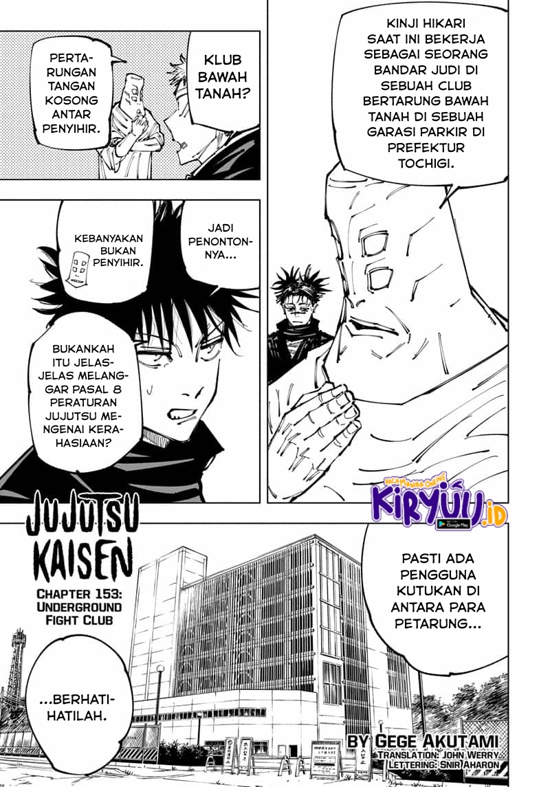 Jujutsu Kaisen Chapter 153 Bahasa Indonesia