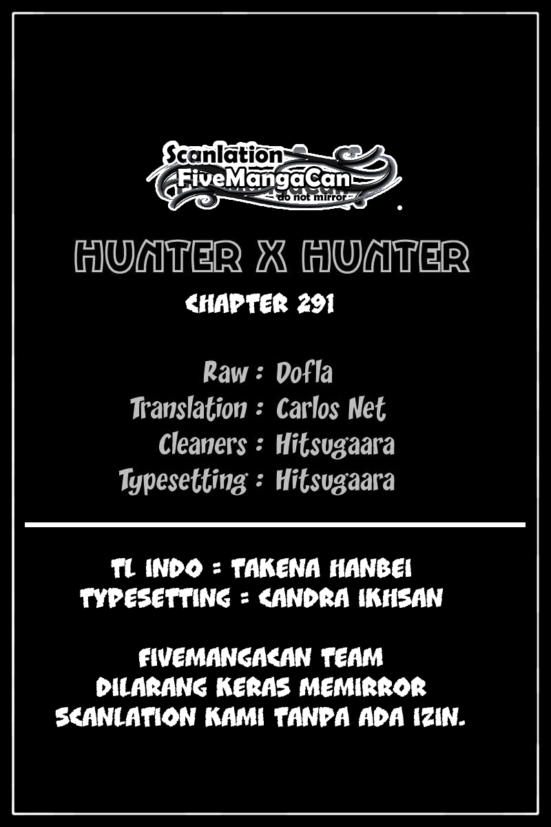 Hunter x Hunter Chapter 291 Bahasa Indonesia