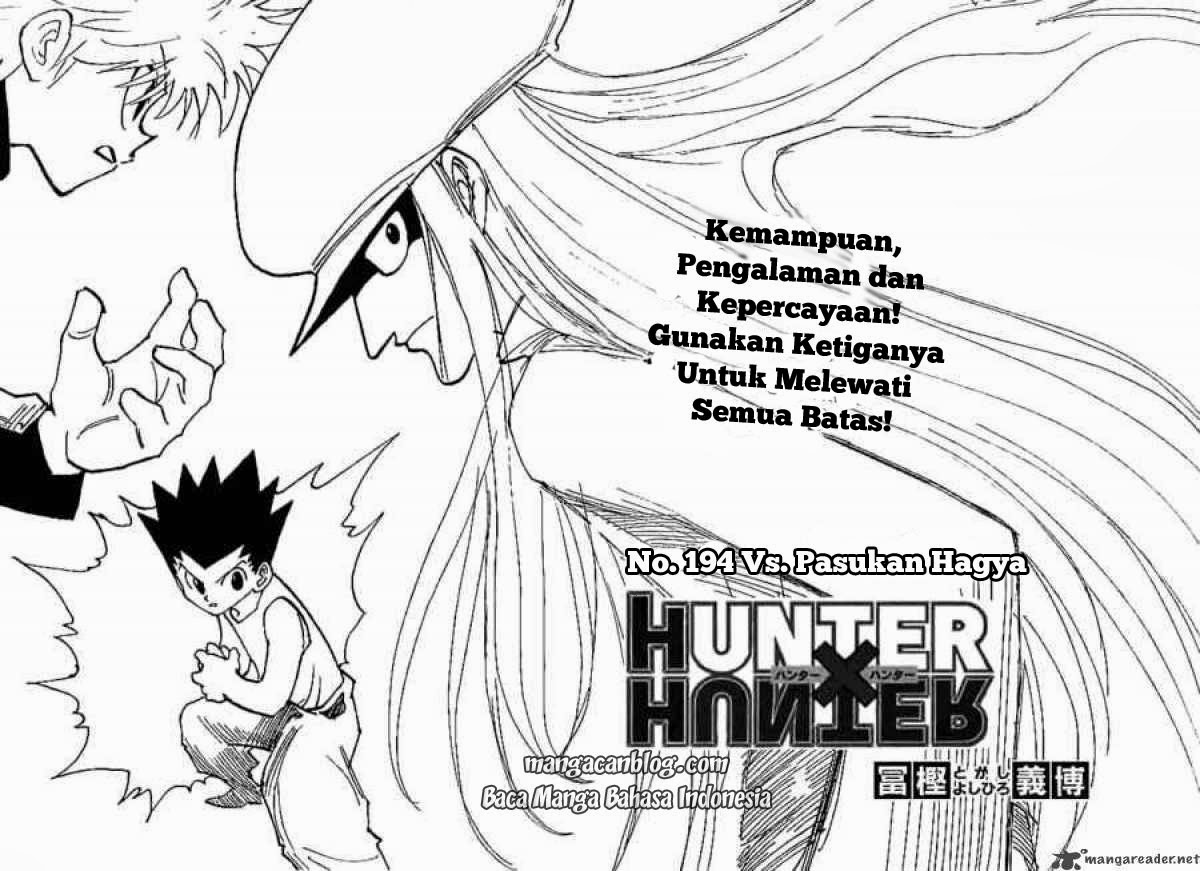 Hunter x Hunter Chapter 194 Bahasa Indonesia