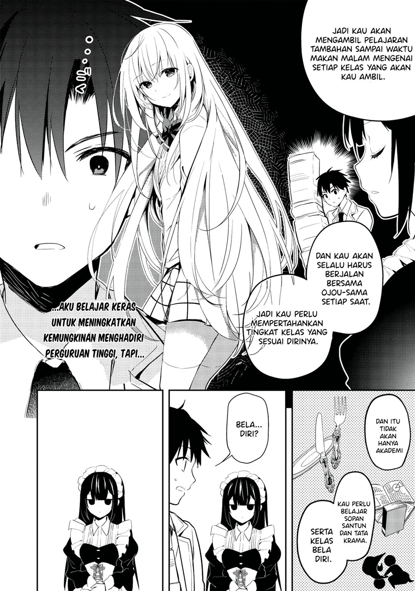 Saijo no Osewa Takane no Hana-darakena Meimon-kou de, Gakuin Ichi no Ojou-sama (Seikatsu Nouryoku Kaimu) wo Kagenagara Osewa suru Koto ni Narimashita Chapter 02.2 Bahasa Indonesia