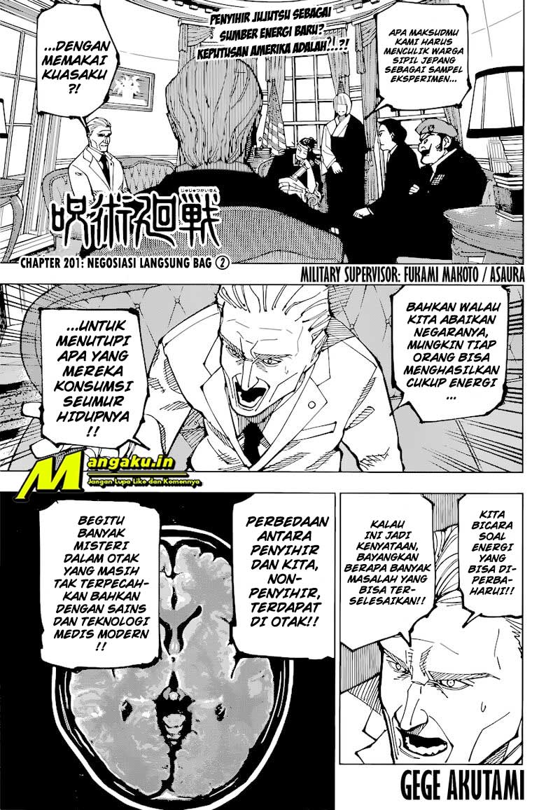 Jujutsu Kaisen Chapter 201 Bahasa Indonesia