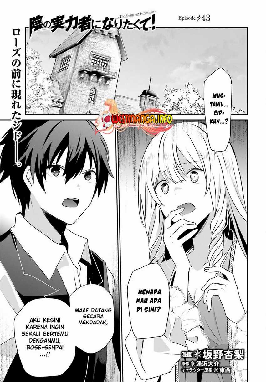 Kage no Jitsuryokusha ni Naritakute Chapter 43 Bahasa Indonesia