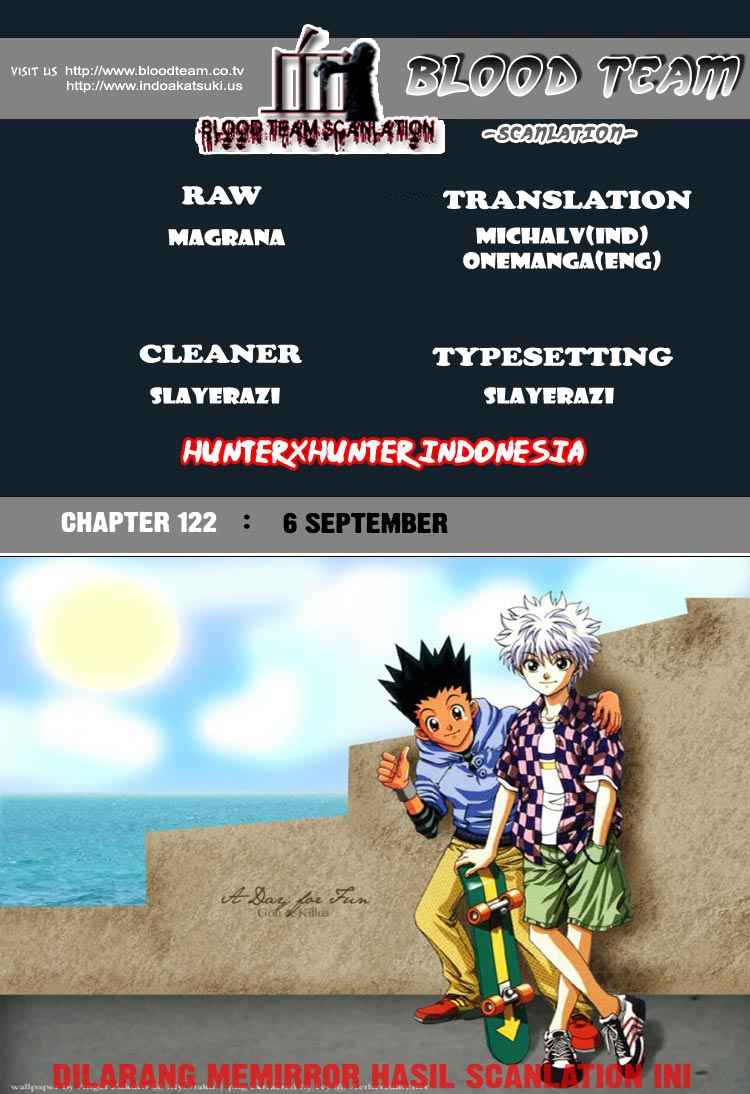 Hunter x Hunter Chapter 122 Bahasa Indonesia